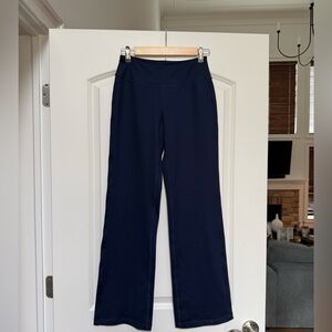 Z By Zella Navy High Rise Wide Leg Yoga Pants Athleisure Stretch XXS